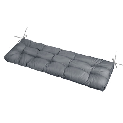 Bench Seat Cushion 51x20in Waterproof with Ties for Outdoor