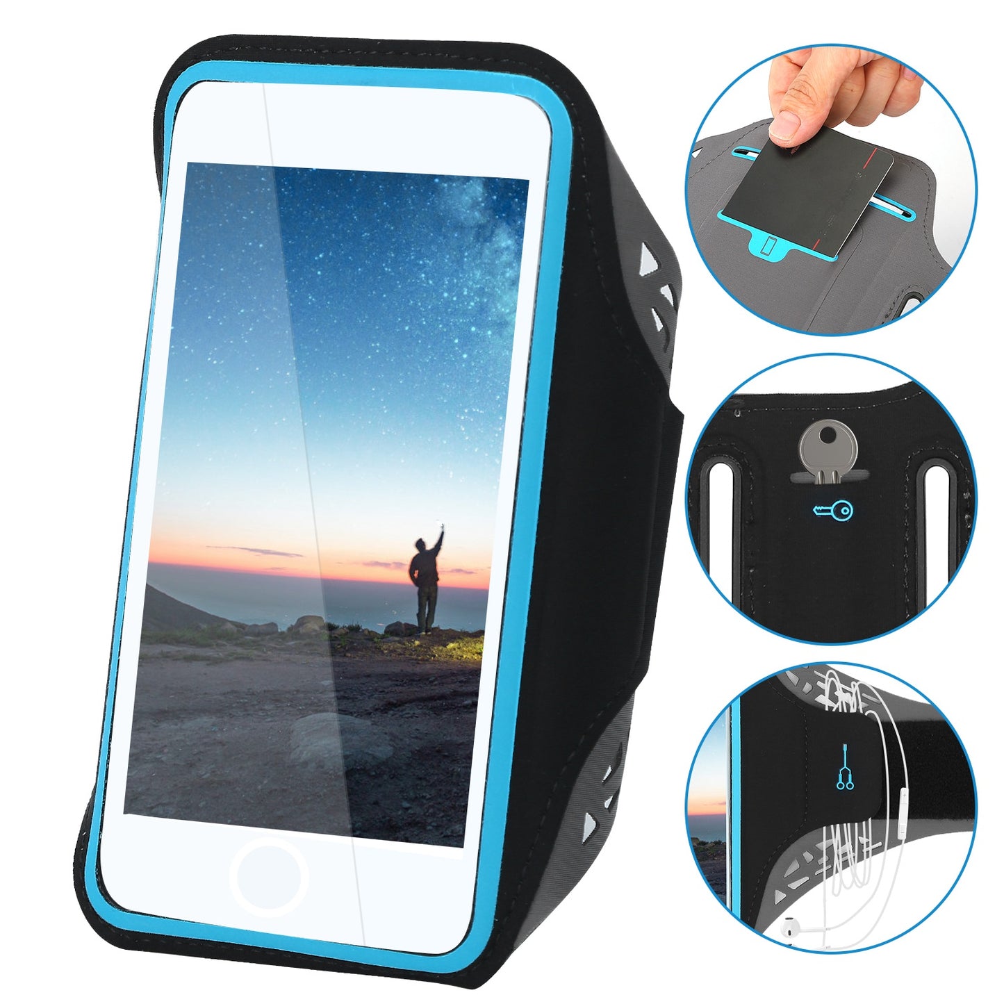 Running Armband Phone Holder with Sweat-Resistant Design