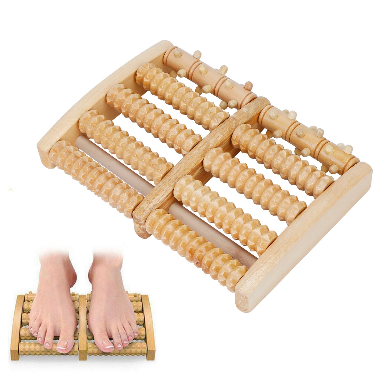 Wooden Foot Massage Roller