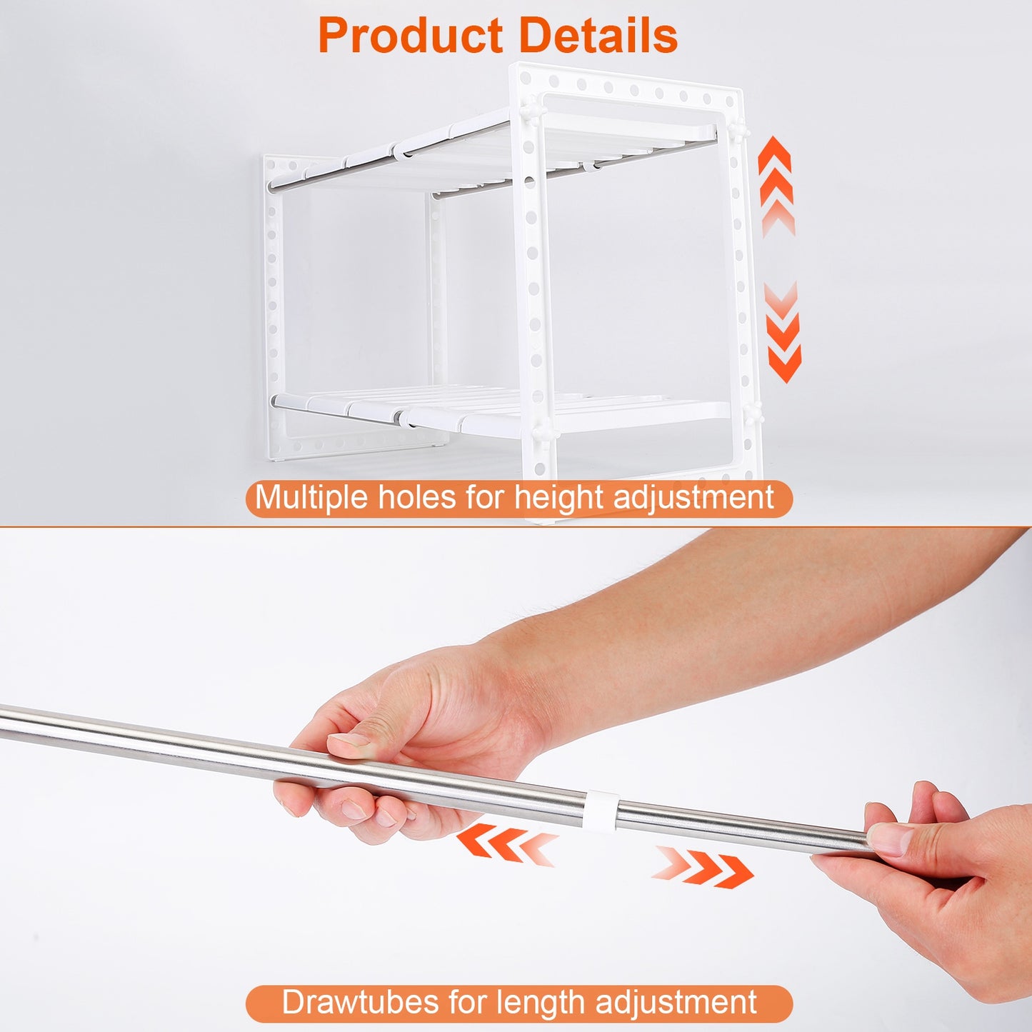 Under Sink Organizer 2-Tier Expandable Storage Rack