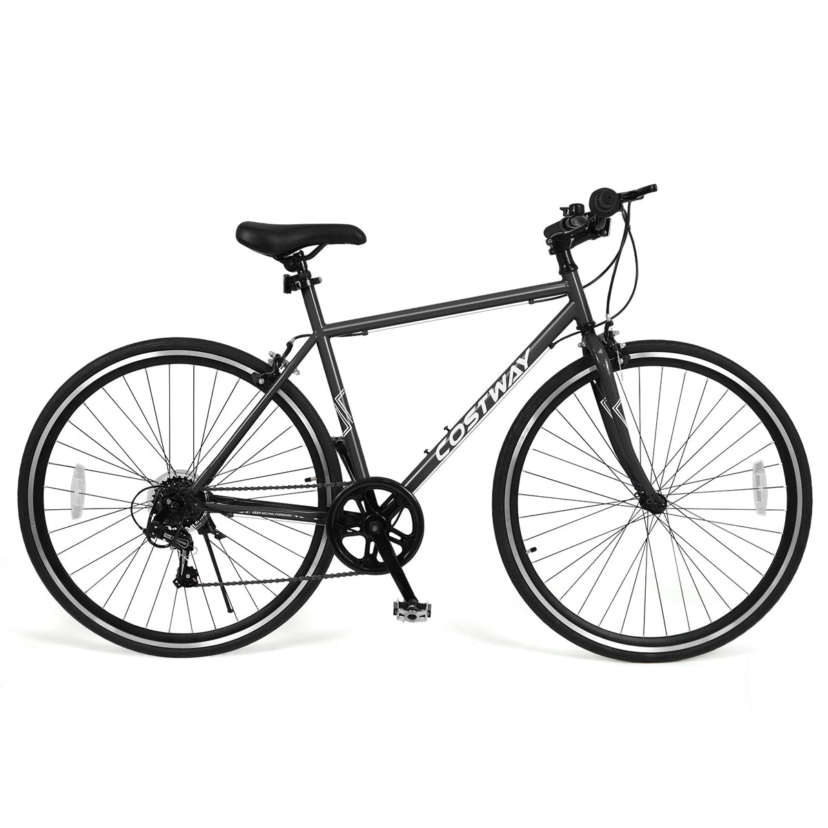 26 Inch Mountain Bike Adjustable with 6-Speed and All-terrain Rubber Wheels