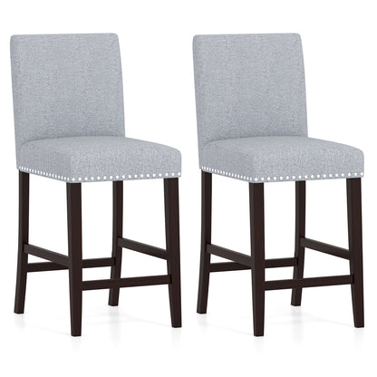 Counter Height Dining Chairs Set of 2 with Padded Seat