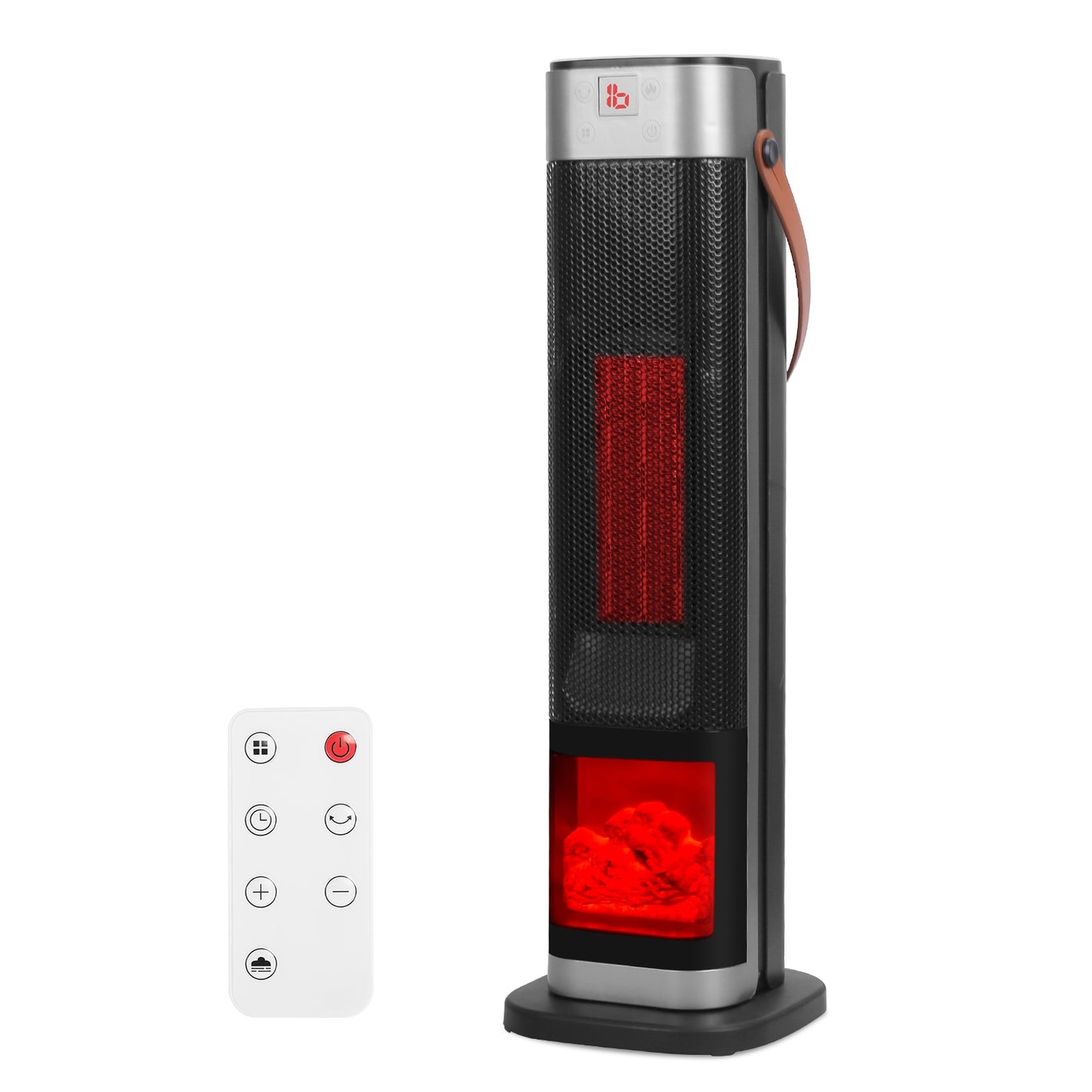 Oscillating Ceramic Tower Space Heater with Remote Control