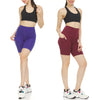 Women's High Waist Tummy Control Yoga Biker Shorts 2 Pack