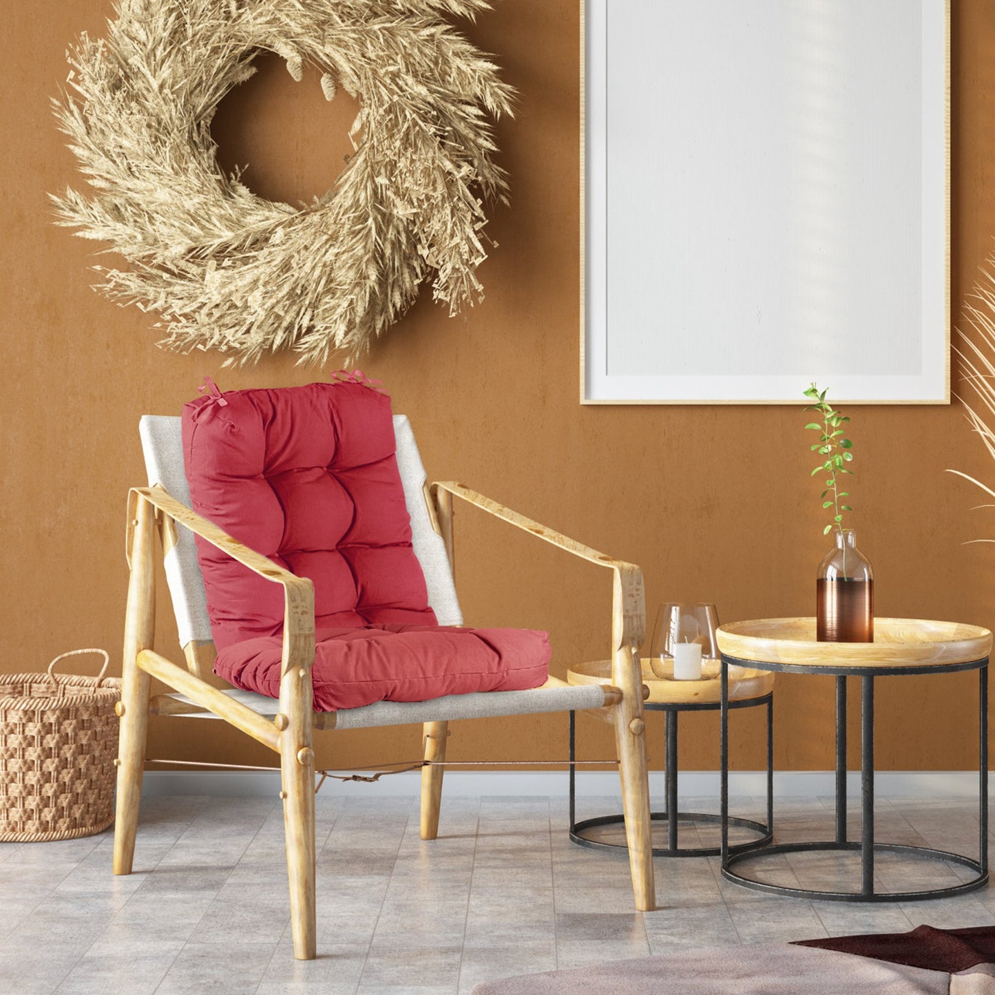 Rocking Chair Cushion Set - Waterproof with Non-Slip Ties