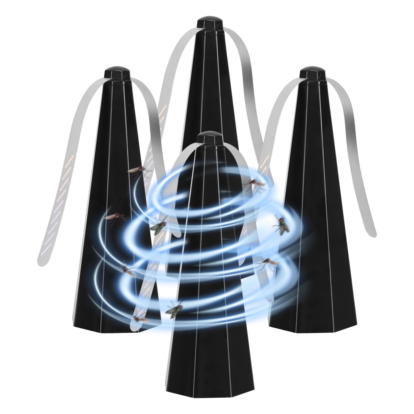 Fly Repellent Table Fan 4-Pack with Holographic Blades