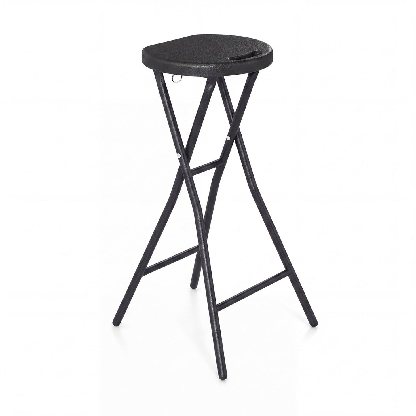 27.5" Folding Bar Stool with HDPE Seat and Carry Handle