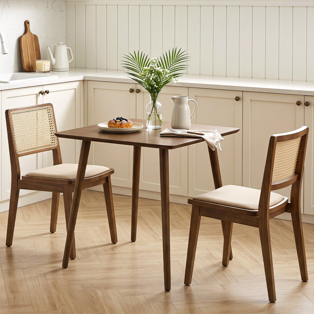 27.5" Square Dining Table for 2-4 People - Walnut