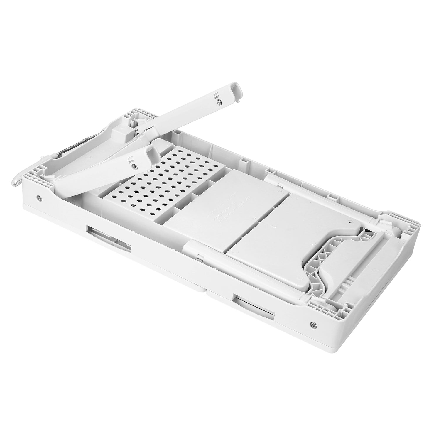 Foldable Laptop Desk with Cooling Fan, LED Light & USB Ports