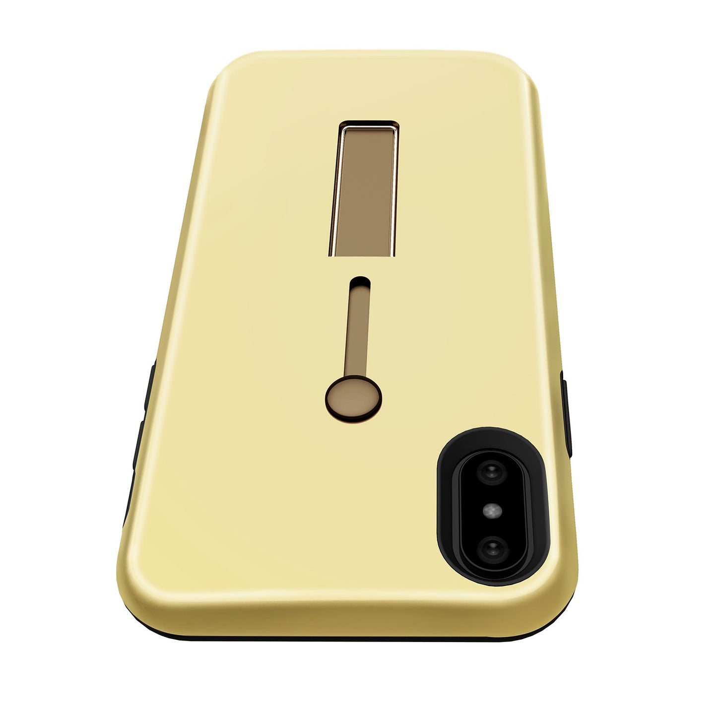 iPhone X Case with Finger Strap and Kickstand