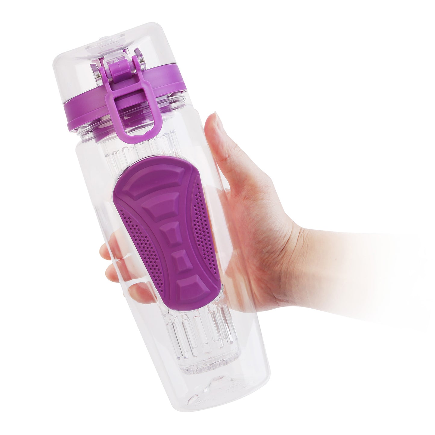 Fruit Infuser Water Bottle 32oz with Flip Top Lid