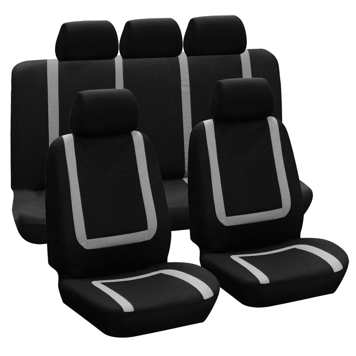 Universal Car Seat Covers 9-Piece Set for Auto Truck SUV