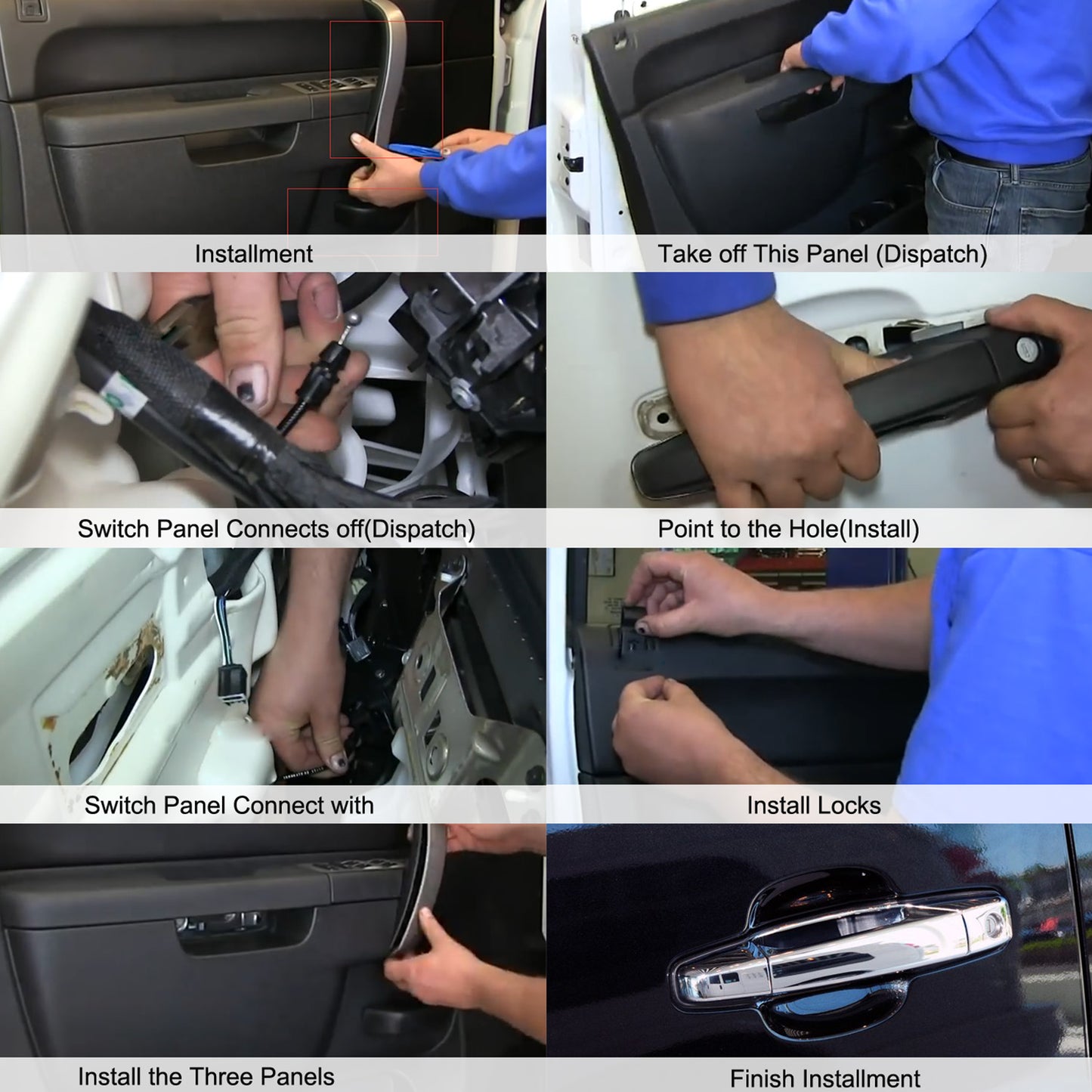 Chrome Door Handle Set for Chevy Silverado Sierra 2007-2014