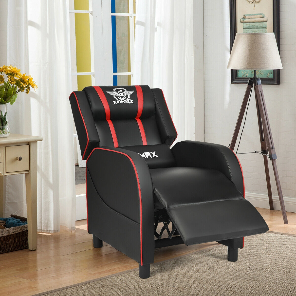 Gaming Recliner Chair with Massage and Footrest