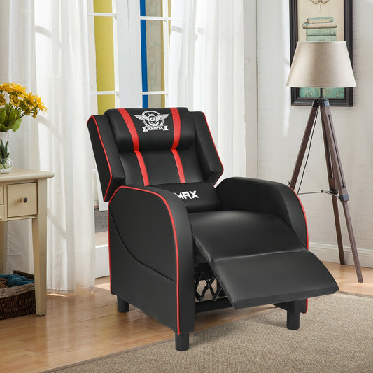 Gaming Recliner Chair with Massage and Footrest