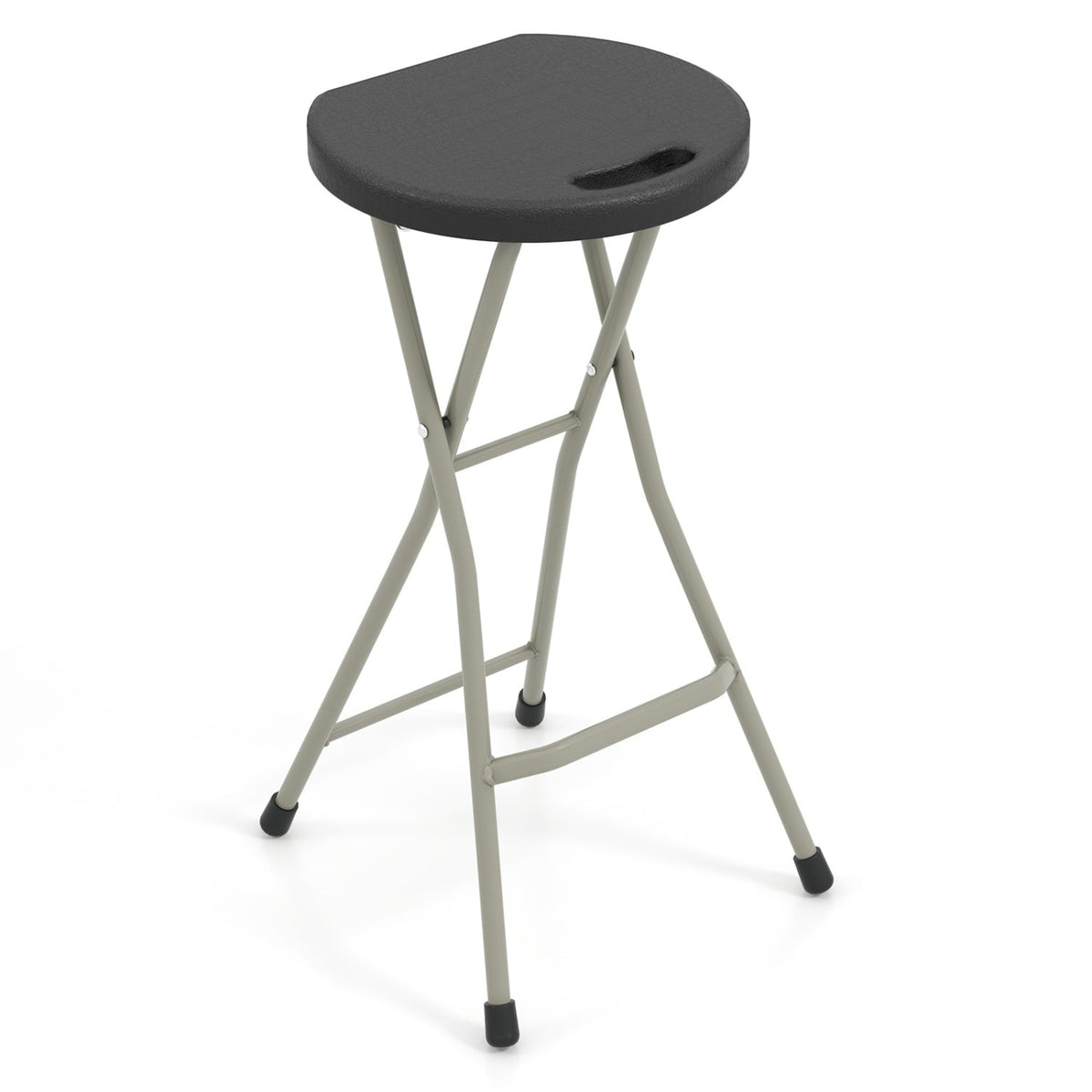 Portable Folding Stool 28 Inch - 330 lbs Capacity (2 Pack)