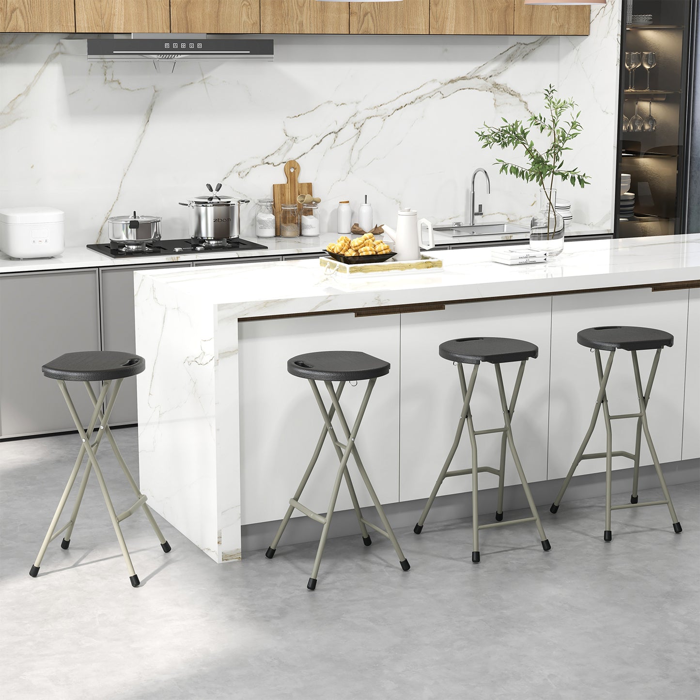 28" Folding Stool with 330 lbs Capacity