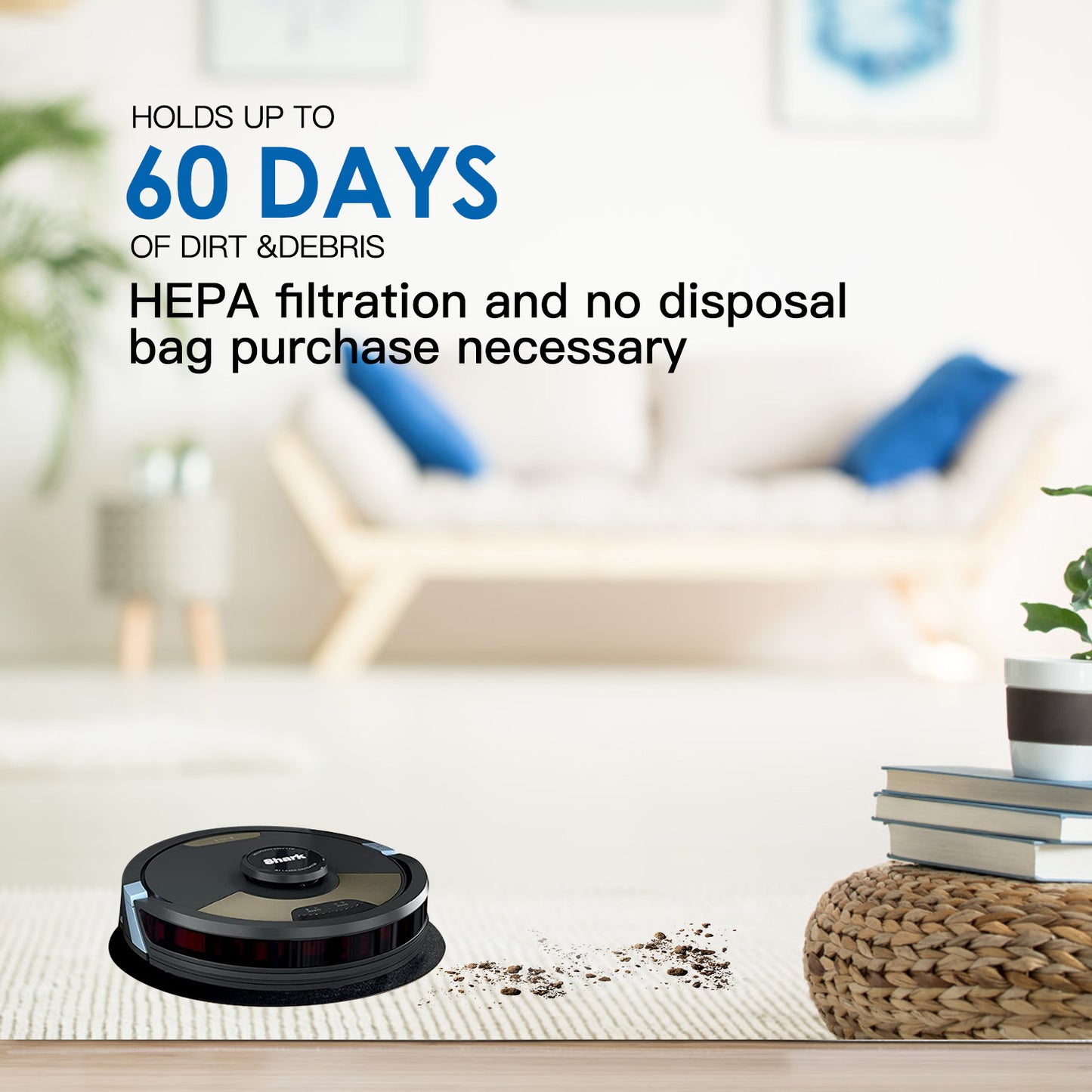 Robot Vacuum and Mop 2-in-1 with Matrix Clean & App Control