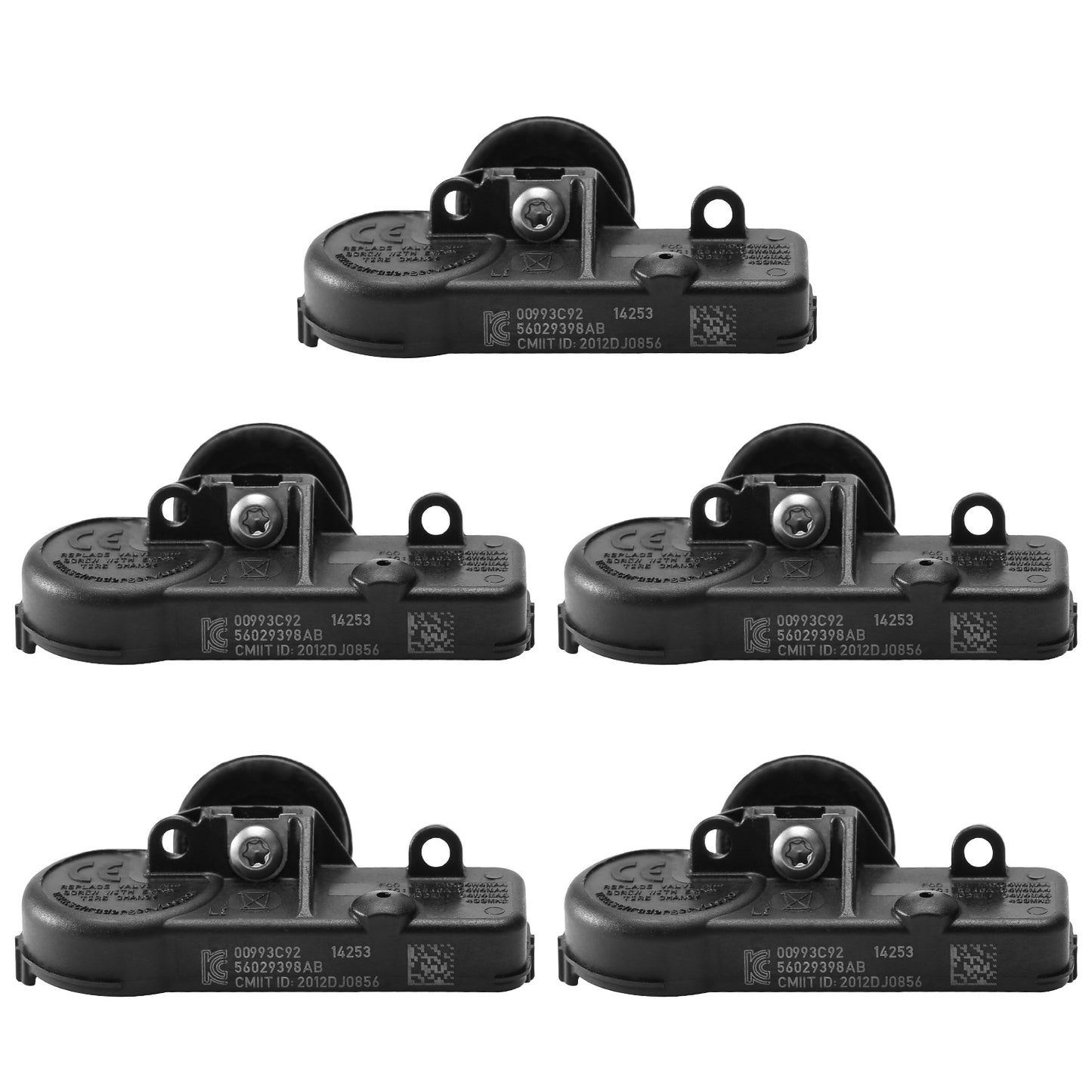 TPMS Tire Pressure Sensors for Jeep Chrysler Dodge Ram (5-Pack)