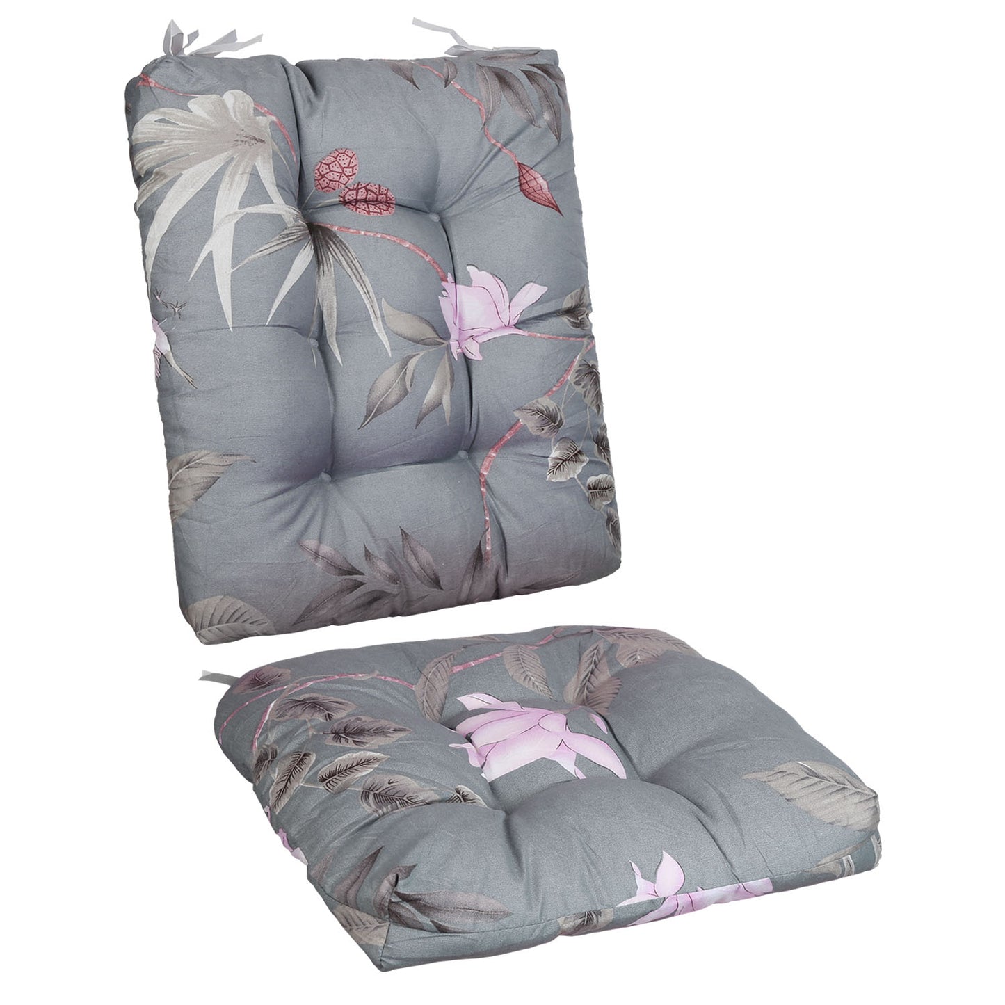 Rocking Chair Cushion Set with Non-Slip Ties - 2 Piece