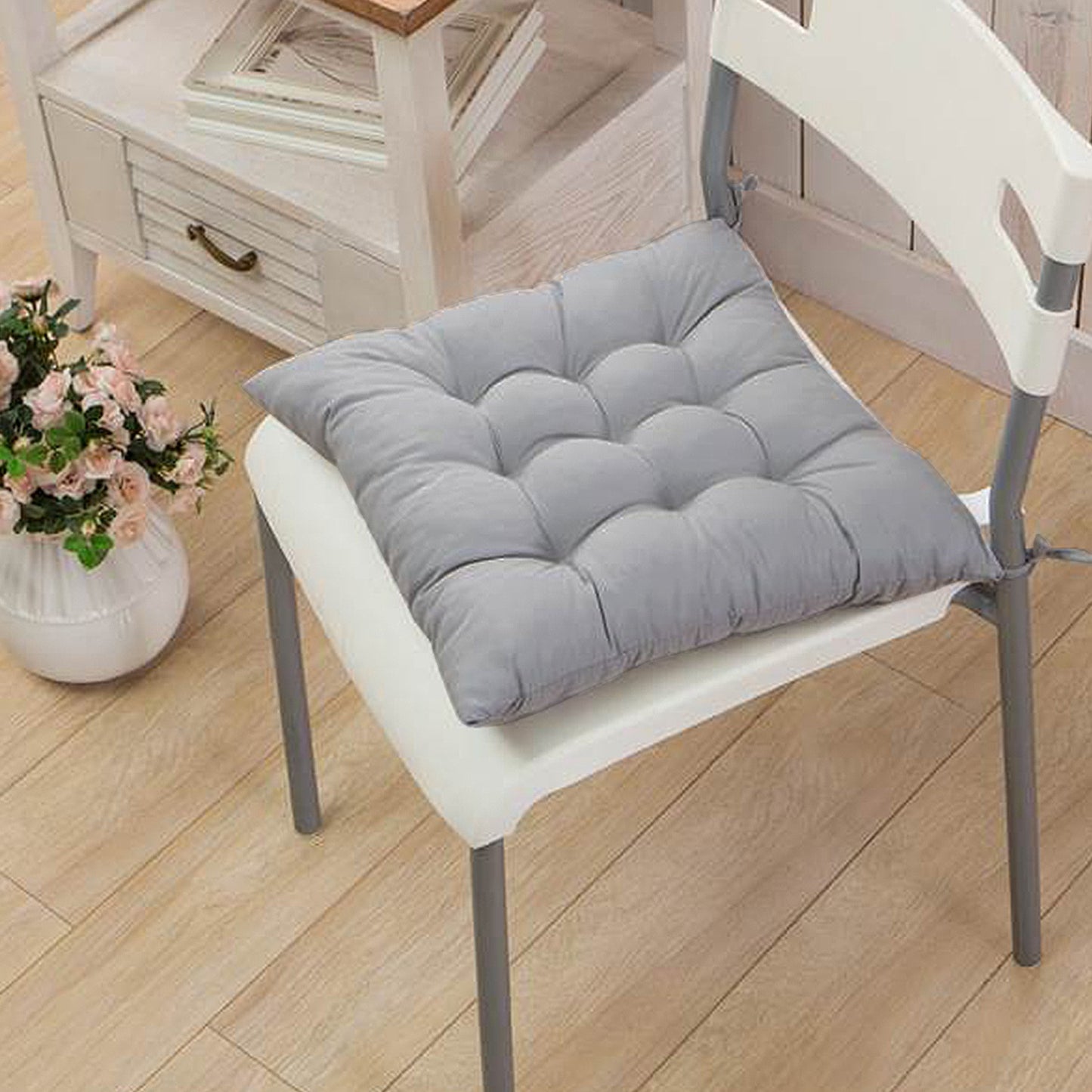 Square Chair Cushion Pads with Ties - 15.75" (Set of 4)