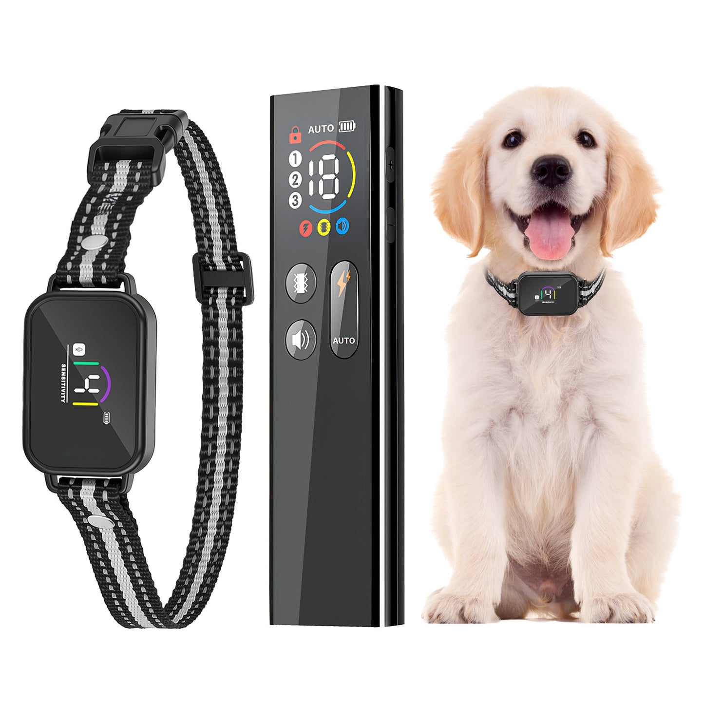 Dog Training Collar with Remote and Bark Control