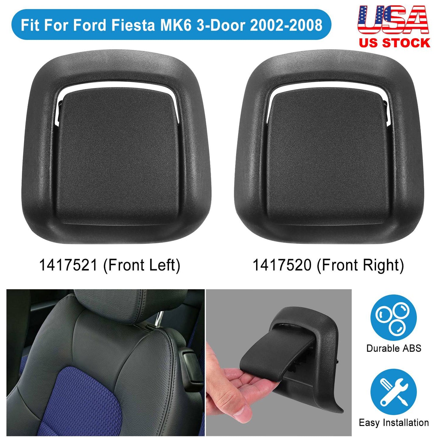 Seat Release Handles for Ford Fiesta MK6 2002-2008 (Pair)