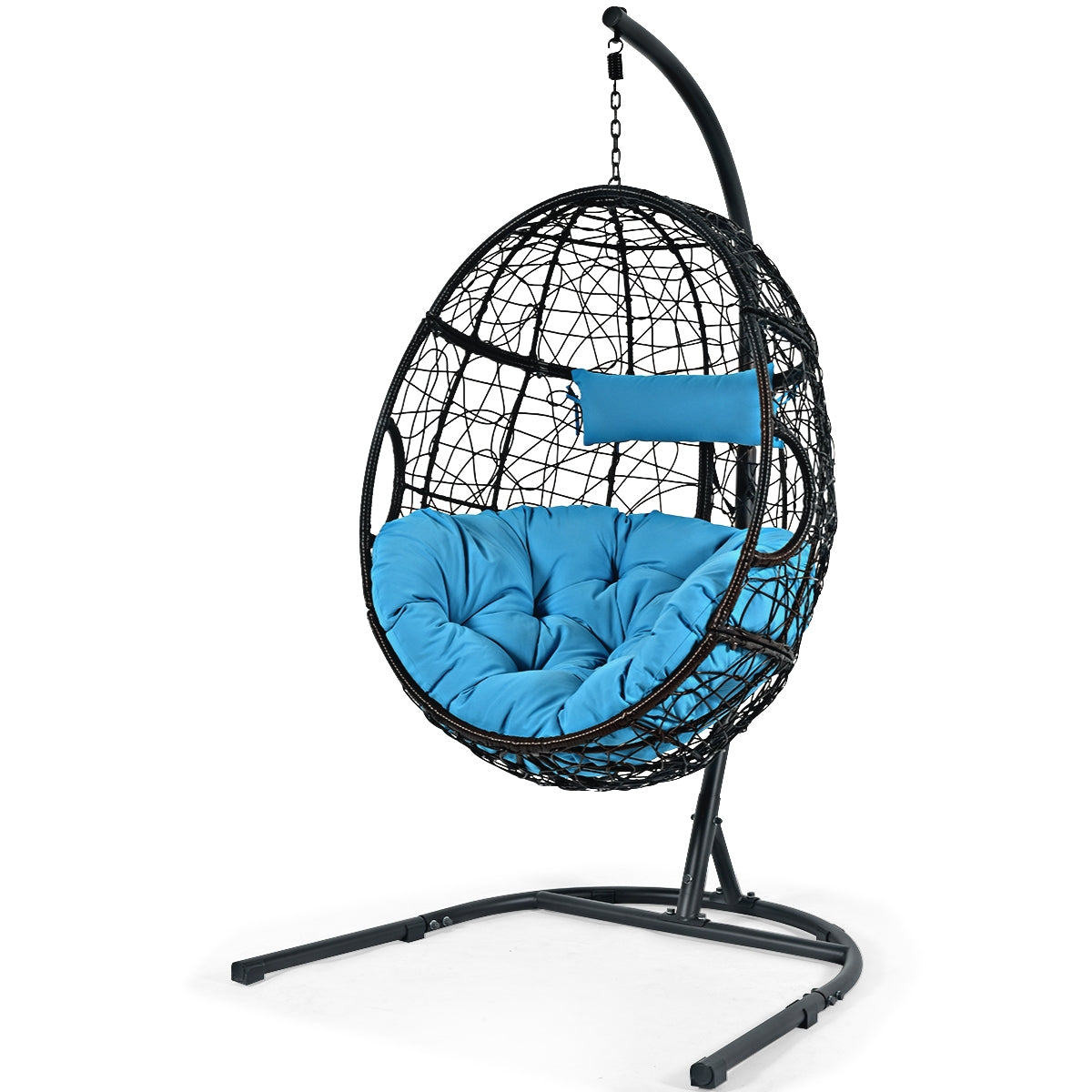 Hanging Hammock Chair with Stand and Cushion