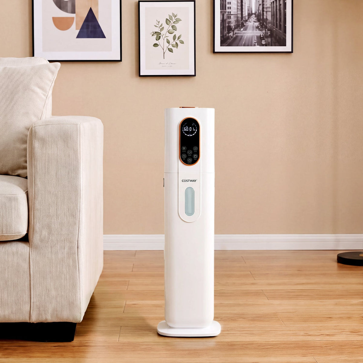 Cool Mist Humidifier 2.4 Gal with Remote Control
