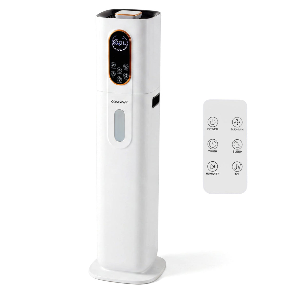 Cool Mist Humidifier 2.4 Gal with Remote Control
