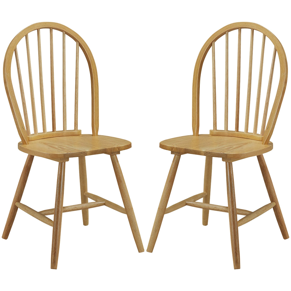 Windsor Spindle Back Dining Chairs - Set of 2