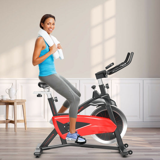 Magnetic Exercise Bike with 35lb Flywheel and Adjustable Seat