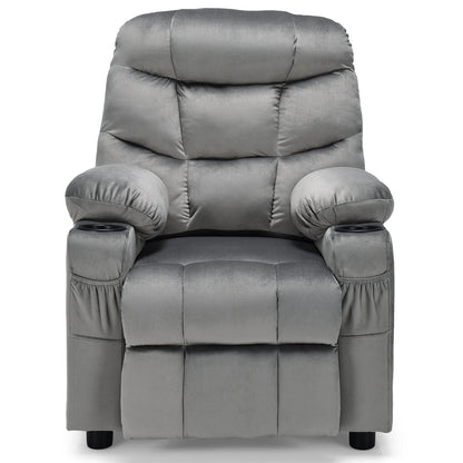 Kids Recliner Chair with Cup Holder and Footrest