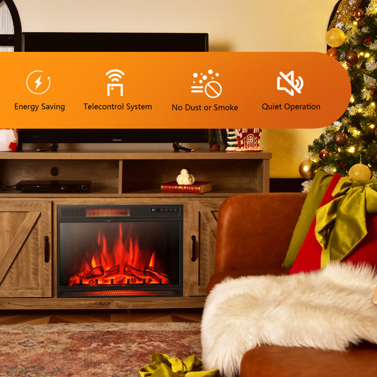 28" Electric Fireplace with Remote