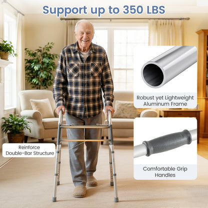 Folding Walker with 7-Level Adjustable Height