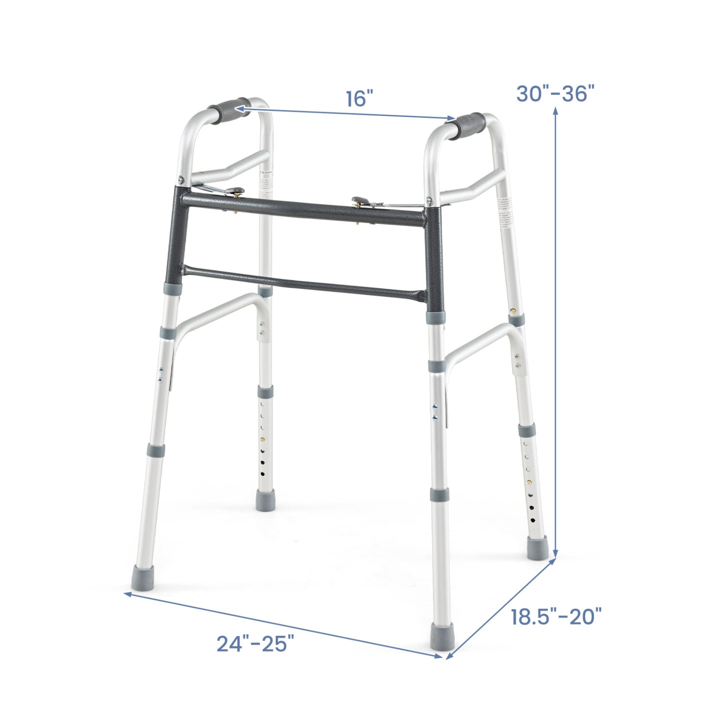 Folding Walker with 7-Level Adjustable Height