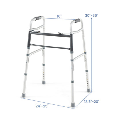 Folding Walker with 7-Level Adjustable Height