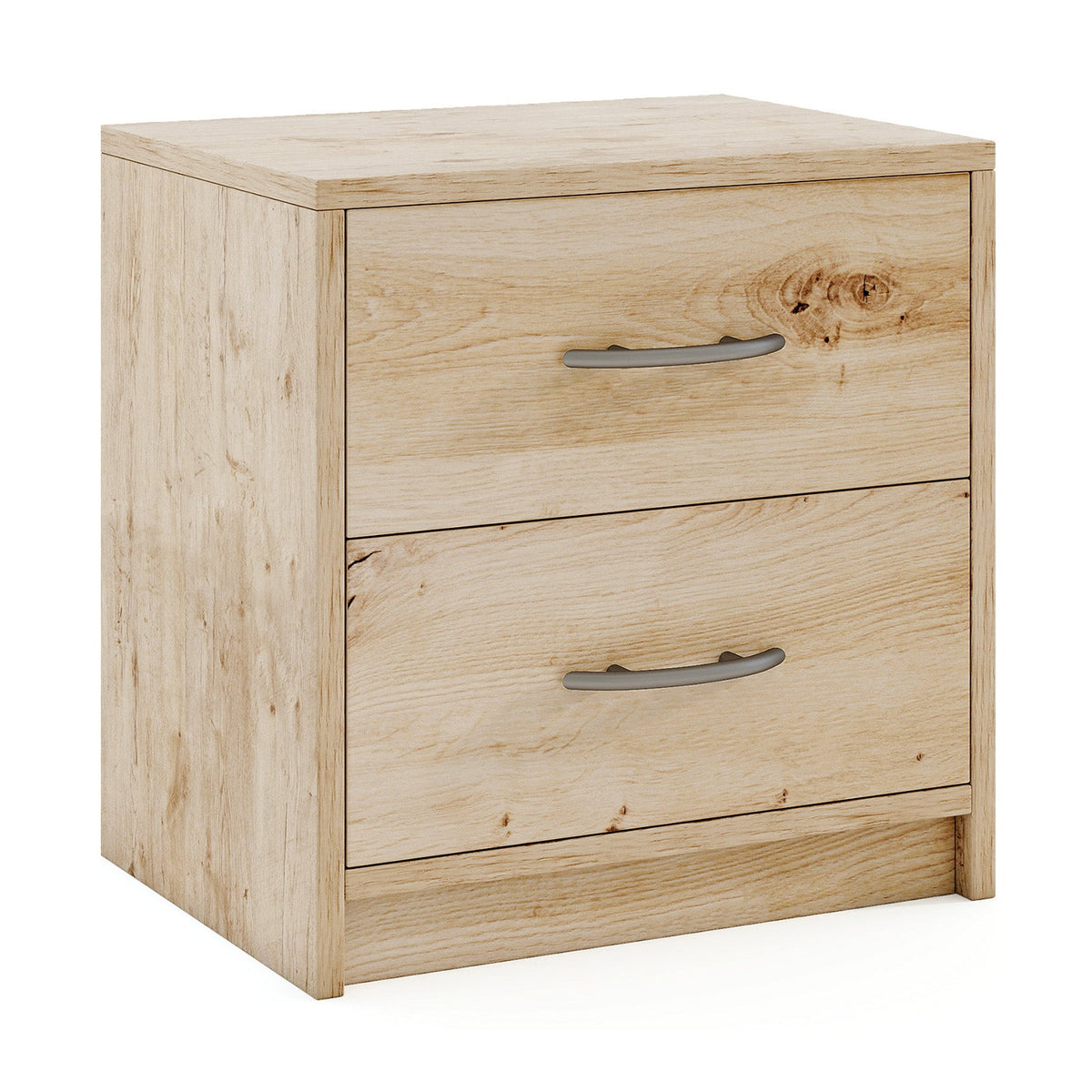 2 Drawer Nightstand with Storage for Living Room