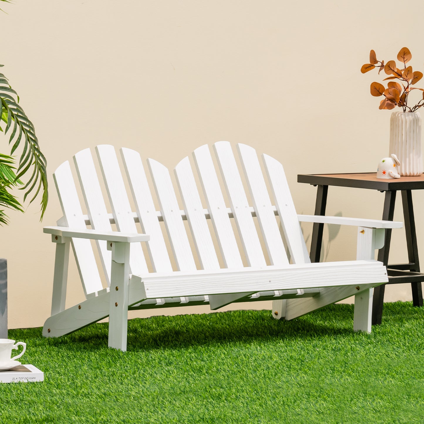 Kids Adirondack Chair for 2 with High Backrest