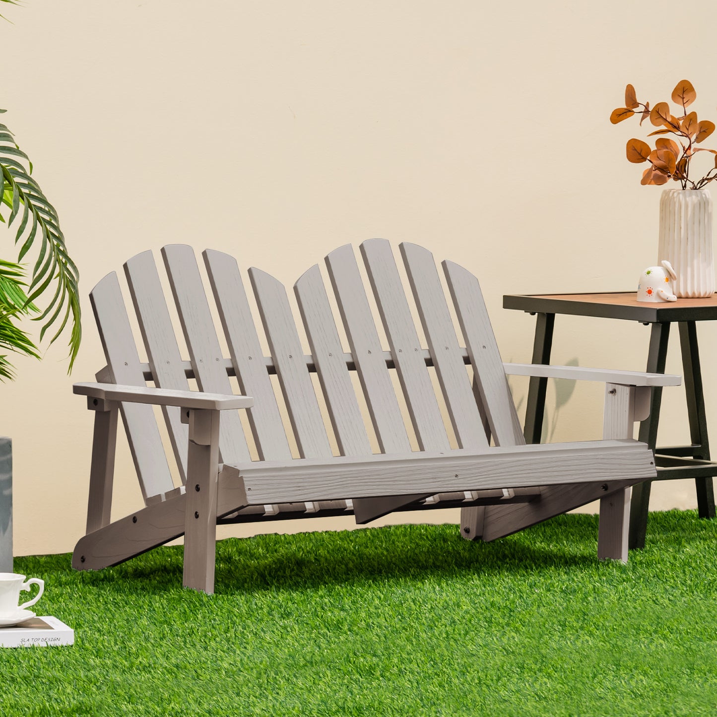Kids Adirondack Chair for 2 with High Backrest
