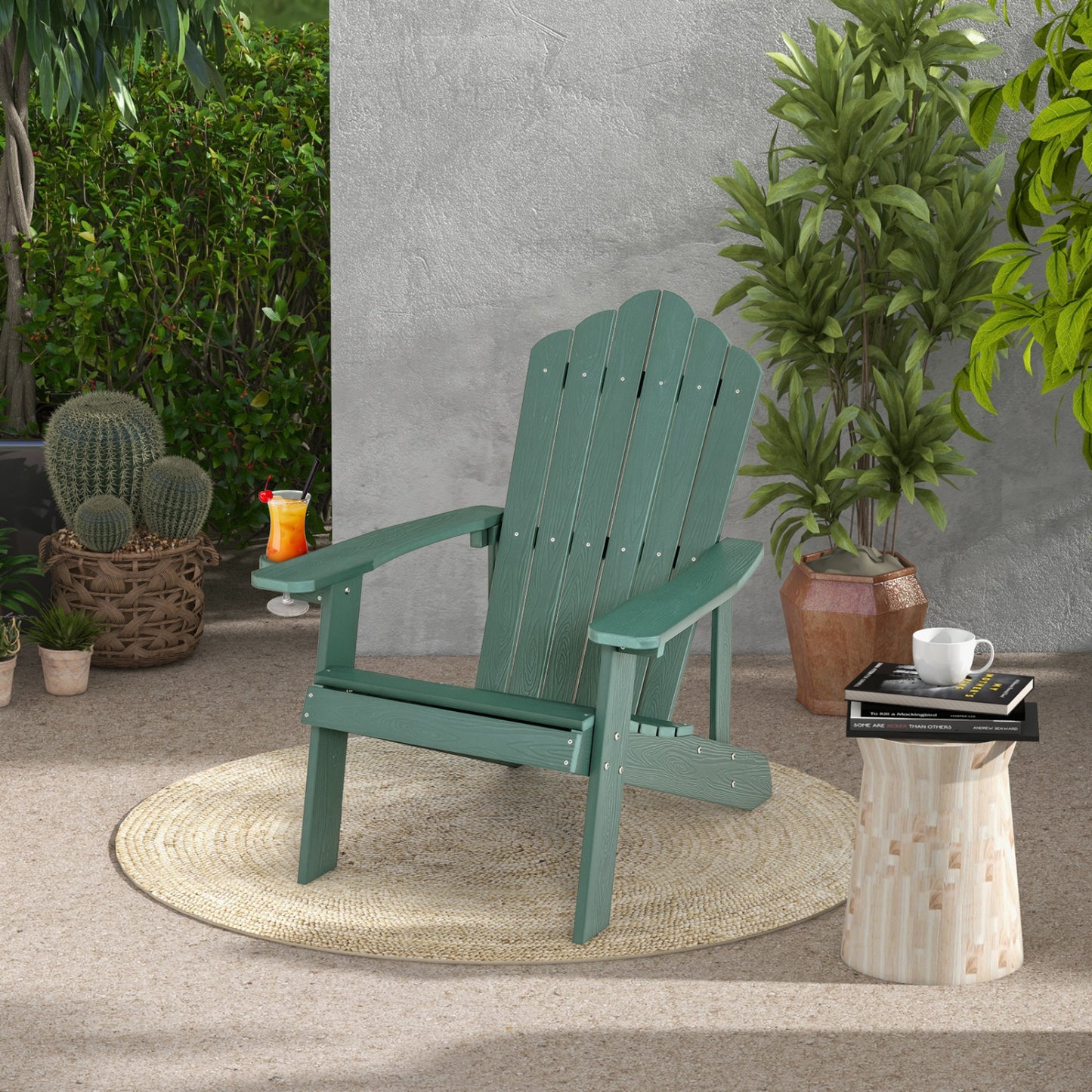 Adirondack Chair Set - 2 Piece Adult & Kids Outdoor Seating