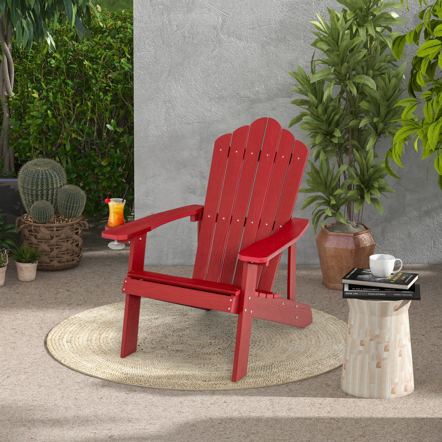 Adirondack Chair Set - 2 Piece Adult & Kids Outdoor Seating