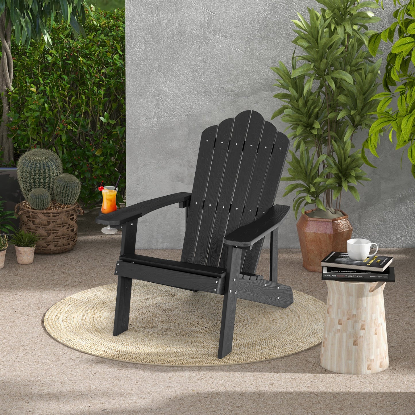Adirondack Chair Set - 2 Piece Adult & Kids Outdoor Seating