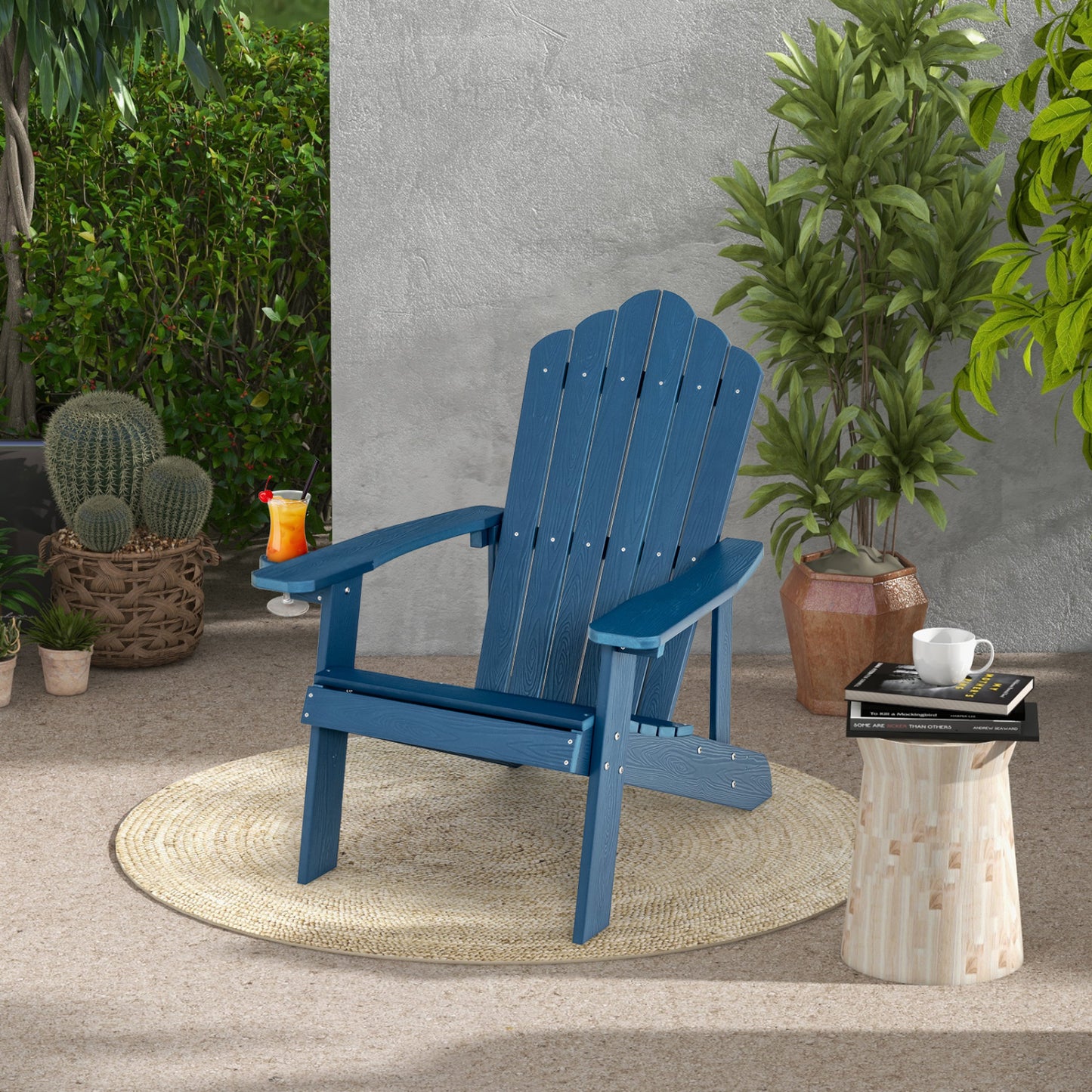 Adirondack Chair Set - 2 Piece Adult & Kids Outdoor Seating