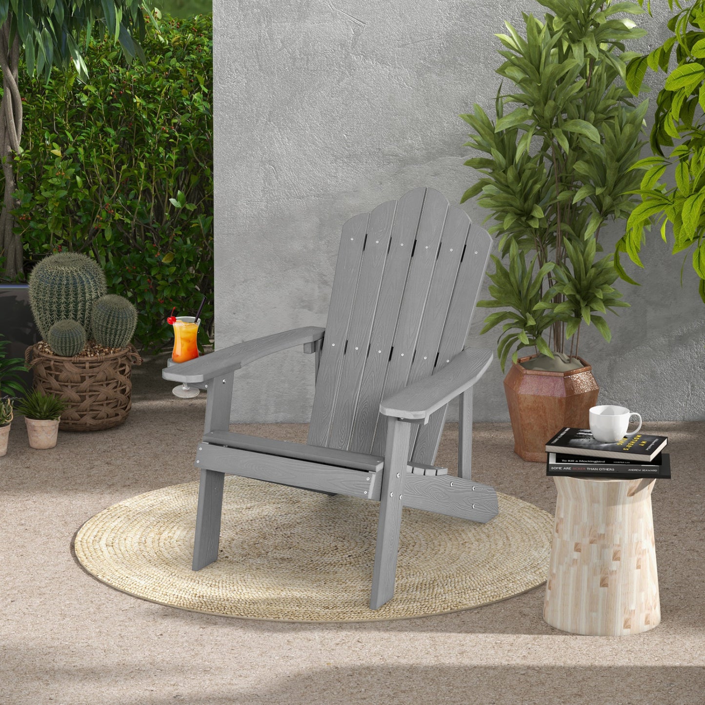 Adirondack Chair Set - 2 Piece Adult & Kids Outdoor Seating