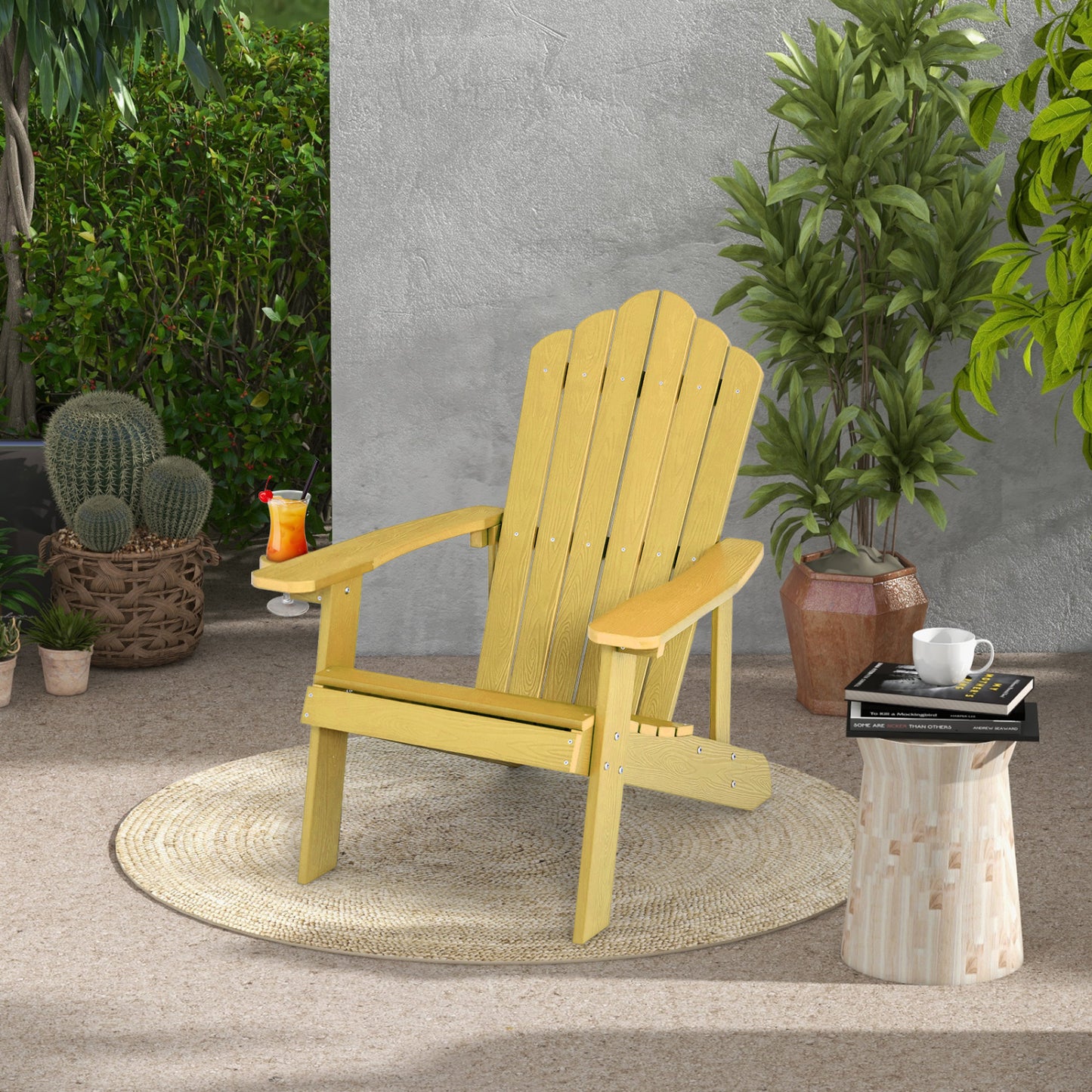 Adirondack Chair Set - 2 Piece Adult & Kids Outdoor Seating