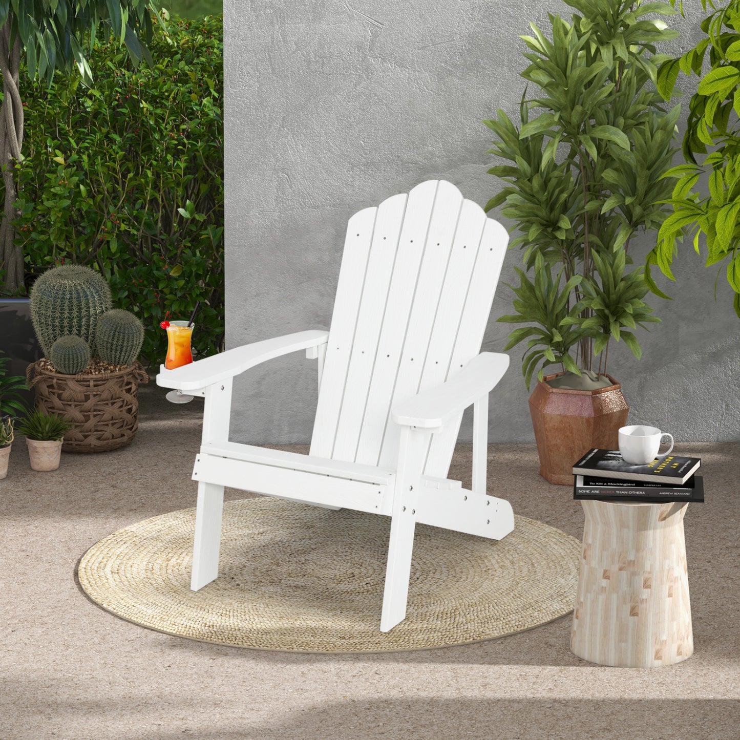 Adirondack Chair Set - 2 Piece Adult & Kids Outdoor Seating