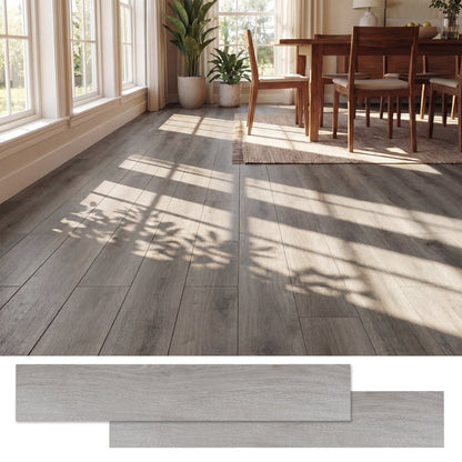 Set of 2 Floor Tile Vinyl Flooring Waterproof Vinyl Plank Flooring