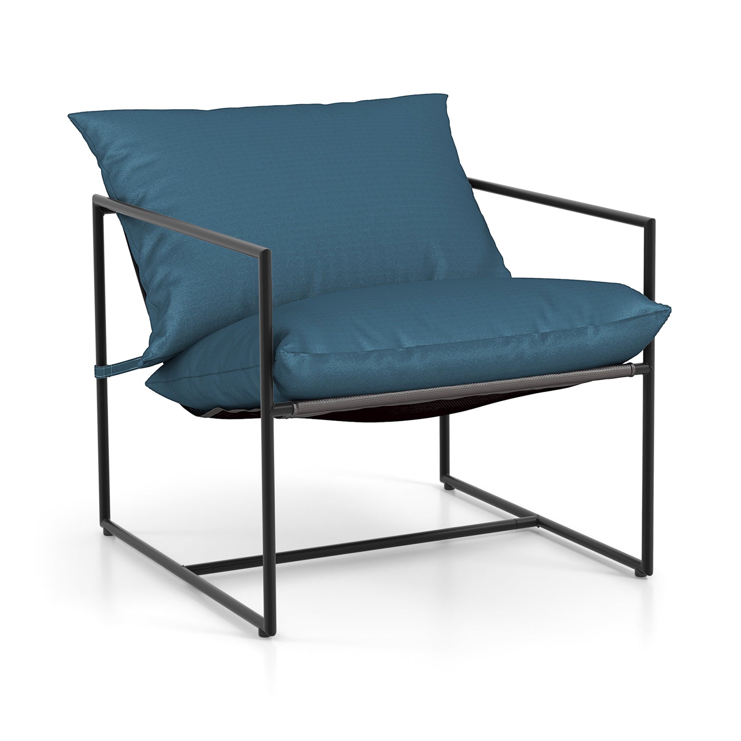 Sling Accent Chairs Set of 2 with Weatherproof Fabric