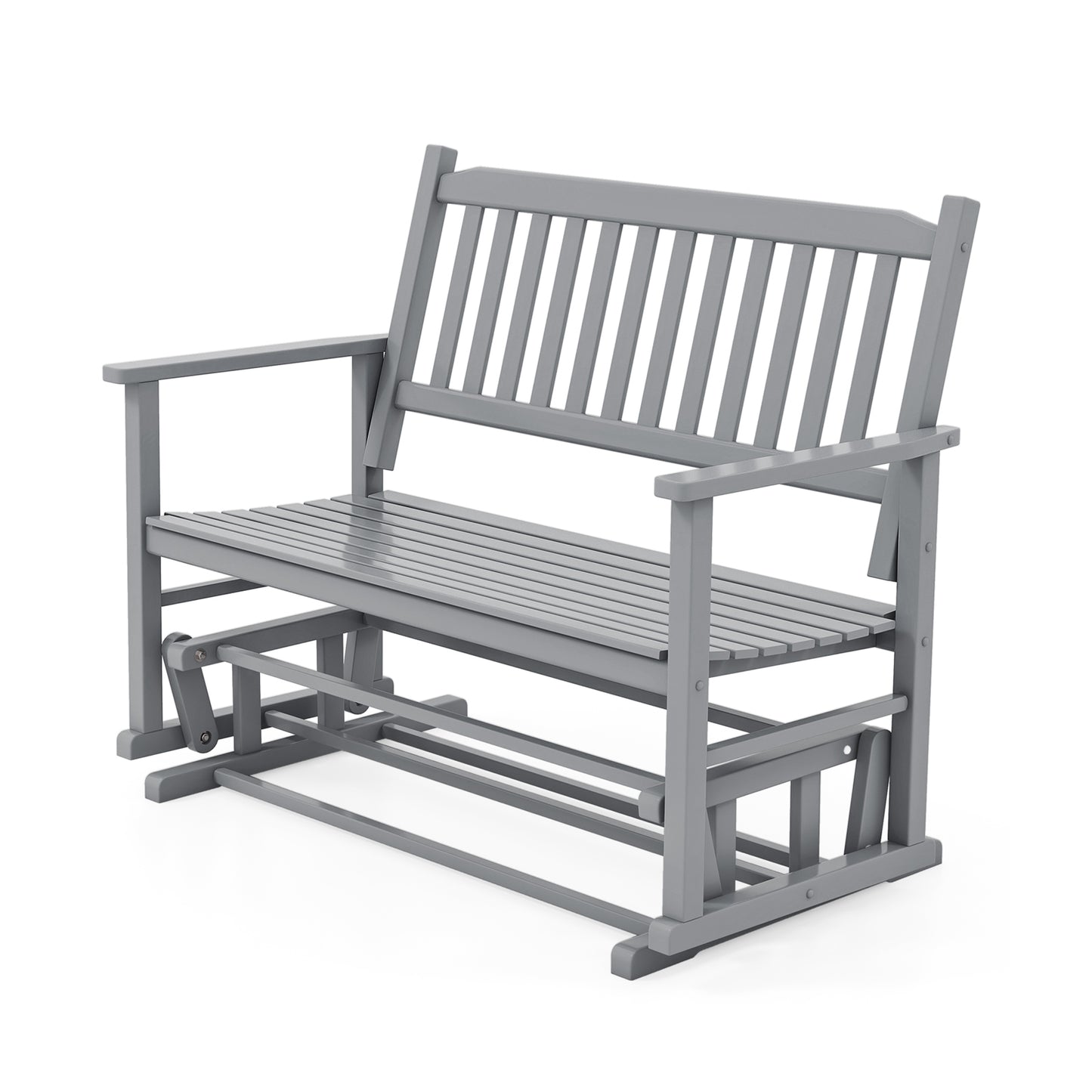 Outdoor Glider Bench 2-Seat with Armrests